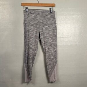Lululemon Gray leggings with scalloped bottom